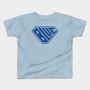 Blue SuperEmpowered (Blue) Kids T-Shirt